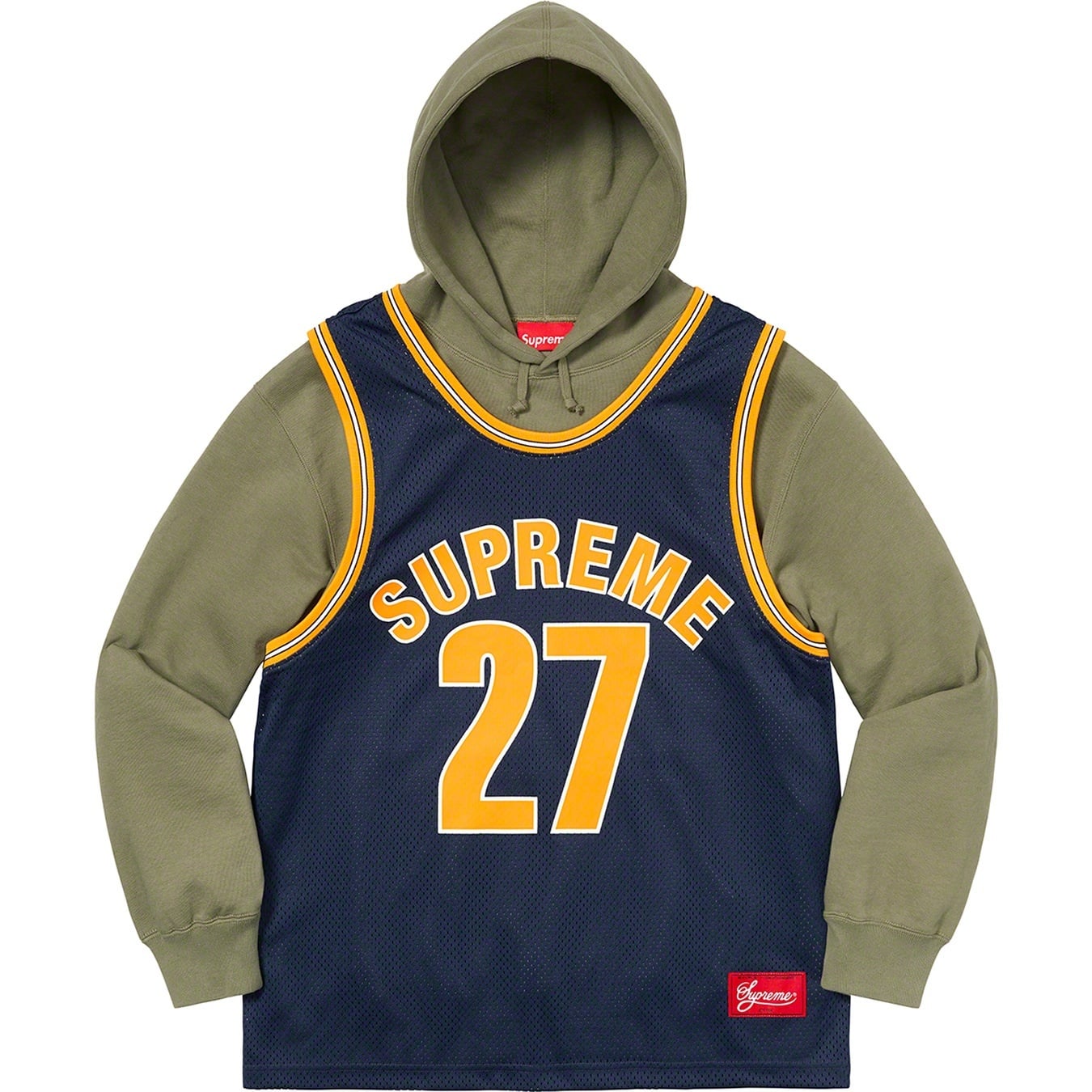 Basketball Jersey Hooded Sweatshirt view 5